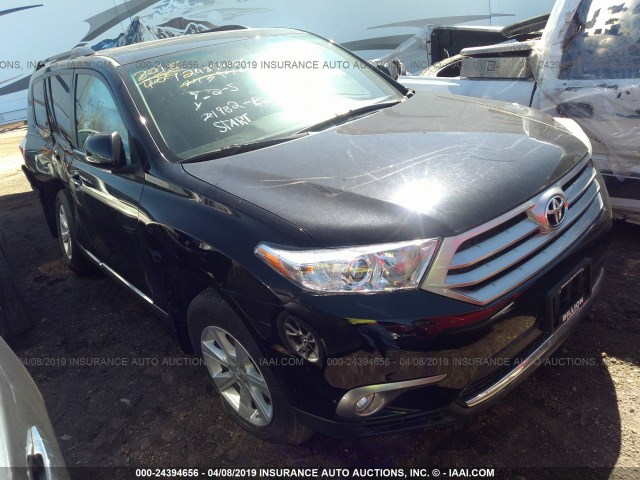 5TDBK3EH9BS082863 - 2011 TOYOTA HIGHLANDER SE BLACK photo 1