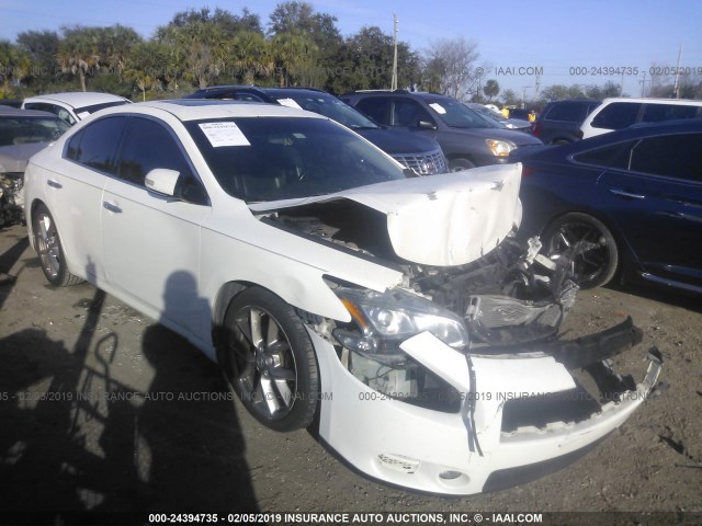 1N4AA5AP0AC867821 - 2010 NISSAN MAXIMA S/SV WHITE photo 1