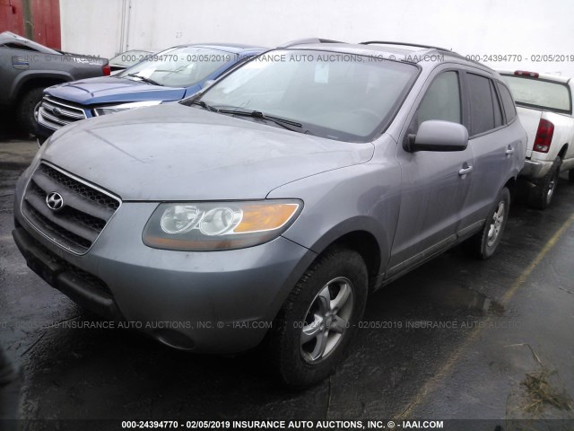 5NMSG13D07H124174 - 2007 HYUNDAI SANTA FE GLS SILVER photo 2