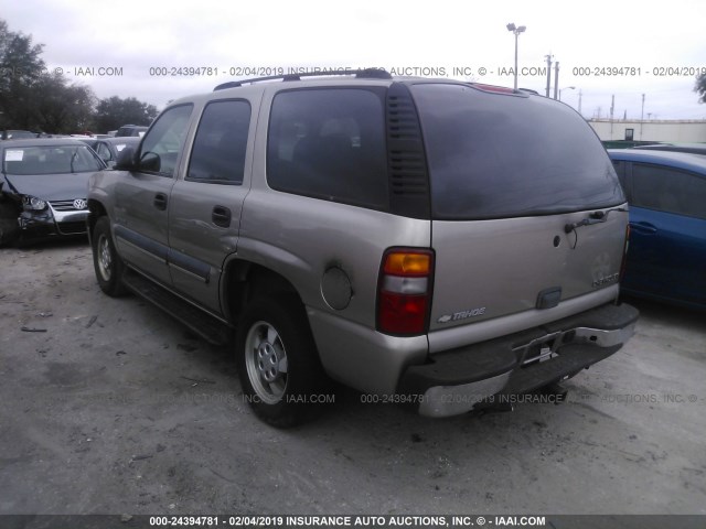 1GNEC13V23R236943 - 2003 CHEVROLET TAHOE C1500 TAN photo 3