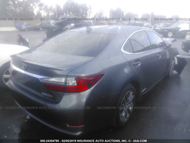 JTHBW1GG8H2147620 - 2017 LEXUS ES 300H GRAY photo 4