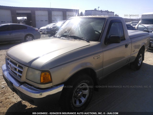 1FTYR10C91TA20403 - 2001 FORD RANGER GOLD photo 2