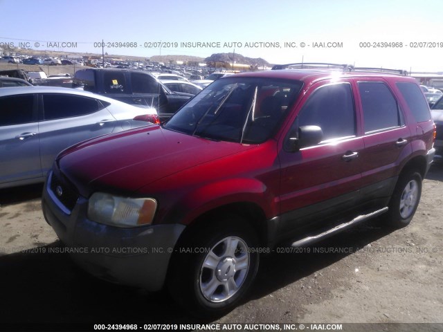 1FMYU93183KB81076 - 2003 FORD ESCAPE XLT RED photo 2