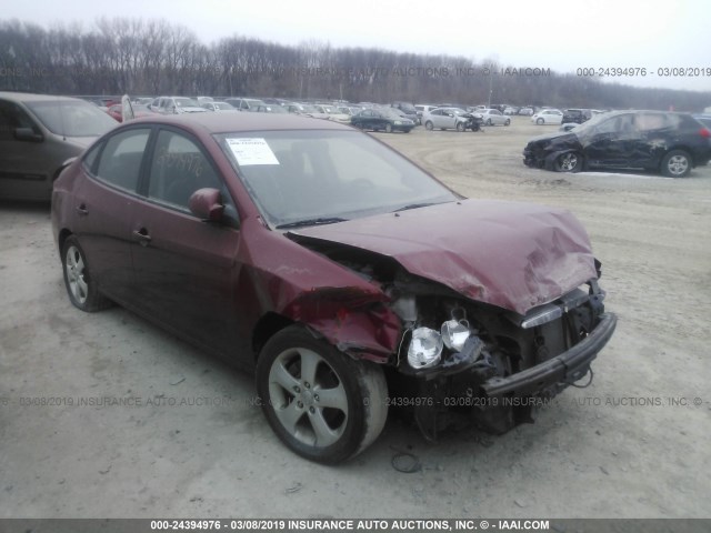 KMHDU46D09U619528 - 2009 HYUNDAI ELANTRA GLS/SE RED photo 1