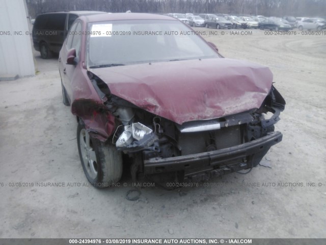 KMHDU46D09U619528 - 2009 HYUNDAI ELANTRA GLS/SE RED photo 6