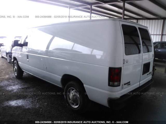 1FTNE1EW6EDA50461 - 2014 FORD ECONOLINE E150 VAN WHITE photo 3