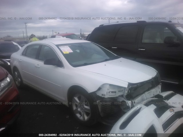 1G1ZA5E14BF222343 - 2011 CHEVROLET MALIBU LS WHITE photo 1