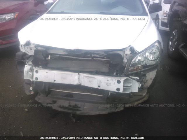 1G1ZA5E14BF222343 - 2011 CHEVROLET MALIBU LS WHITE photo 6