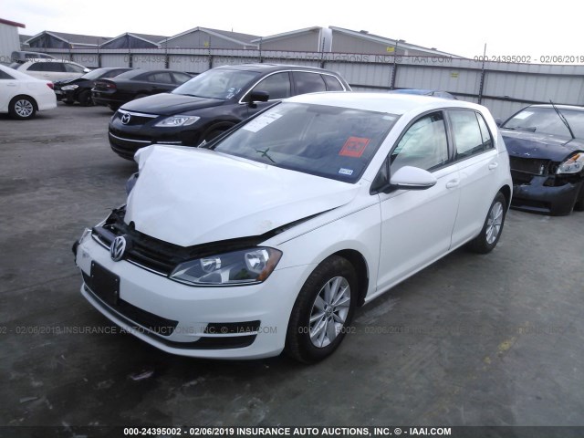3VW217AU2FM063314 - 2015 VOLKSWAGEN GOLF 白色 照片 2