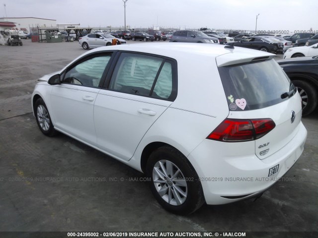 3VW217AU2FM063314 - 2015 VOLKSWAGEN GOLF 白色 照片 3