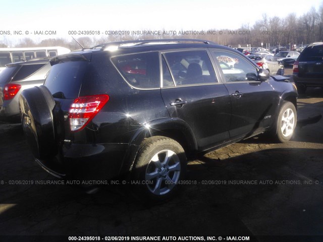 JTMDF4DV5AD038542 - 2010 TOYOTA RAV4 LIMITED BLACK photo 4