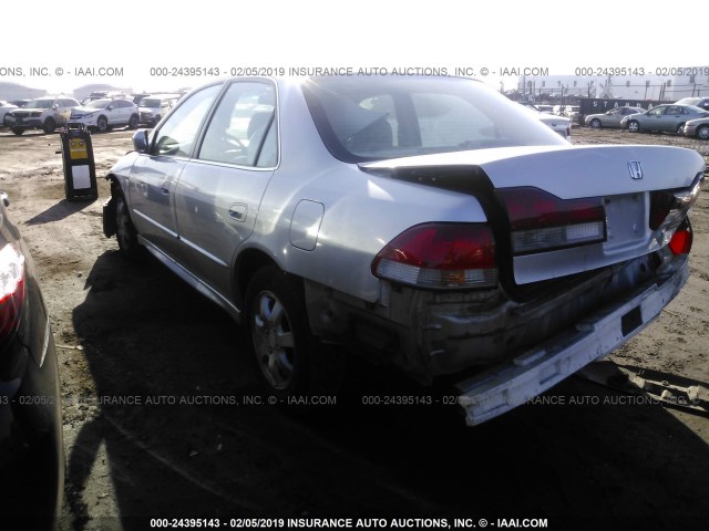 1HGCG66822A067299 - 2002 HONDA ACCORD EX/SE SILVER photo 3