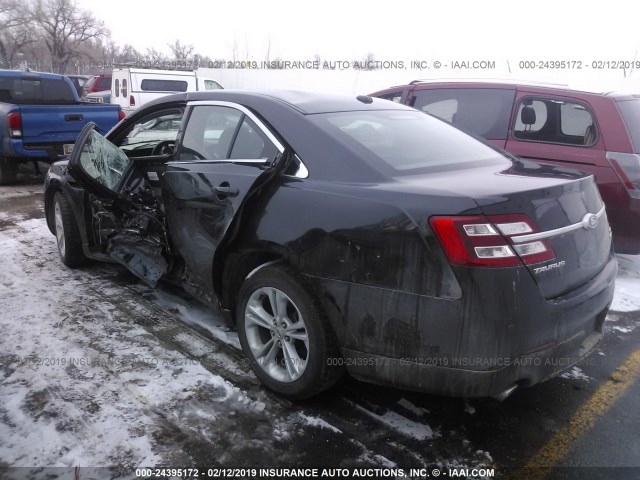 1FAHP2E80EG144032 - 2014 FORD TAURUS SEL BLACK photo 3