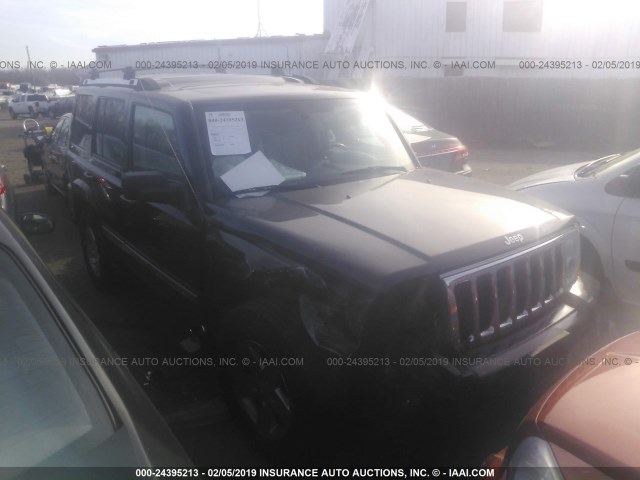 1J8HG58P77C622206 - 2007 JEEP COMMANDER LIMITED BLACK photo 1