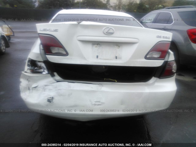 JTHBA30GX45049881 - 2004 LEXUS ES 330 WHITE photo 6