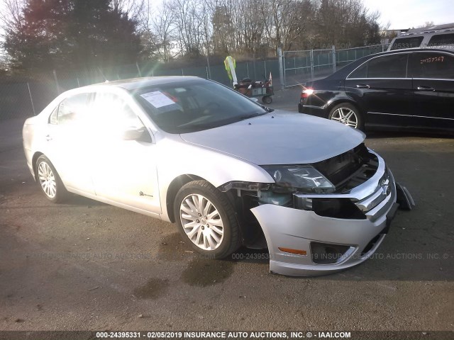 3FADP0L37AR323181 - 2010 FORD FUSION HYBRID SILVER photo 1