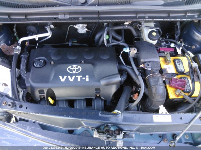 JTLKT324340155458 - 2004 TOYOTA SCION XB BLUE photo 10
