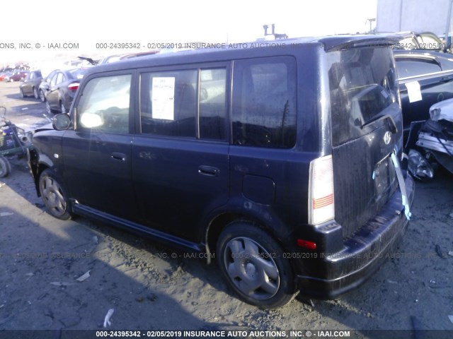 JTLKT324340155458 - 2004 TOYOTA SCION XB BLUE photo 3