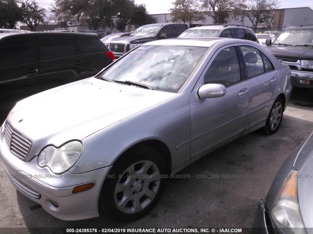 WDBRF56H36F729579 - 2006 MERCEDES-BENZ C 350 SILVER photo 6