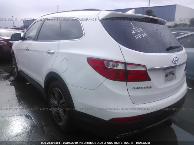 KM8SRDHF6EU038830 - 2014 HYUNDAI SANTA FE LIMITED WHITE photo 3