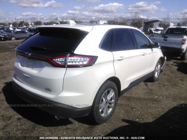 2FMPK3J9XGBB58874 - 2016 FORD EDGE SEL WHITE photo 4