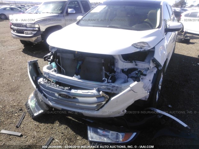 2FMPK3J9XGBB58874 - 2016 FORD EDGE SEL WHITE photo 6