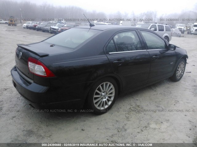 3MEHM08Z47R662506 - 2007 MERCURY MILAN PREMIER BLACK photo 4