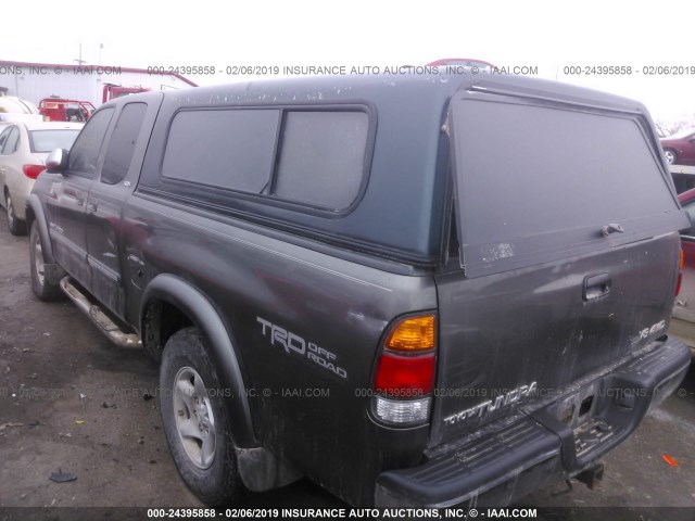 5TBBT44133S344149 - 2003 TOYOTA TUNDRA ACCESS CAB SR5 GRAY photo 3
