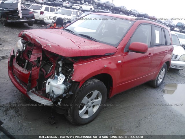 JS3TD943264101781 - 2006 SUZUKI GRAND VITARA PREMIUM RED photo 2