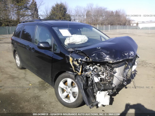 5TDKK3DC5ES471865 - 2014 TOYOTA SIENNA LE BLACK photo 1