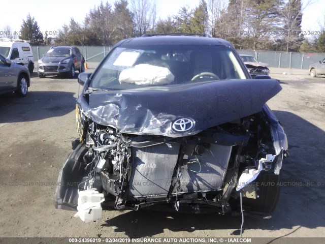 5TDKK3DC5ES471865 - 2014 TOYOTA SIENNA LE BLACK photo 6