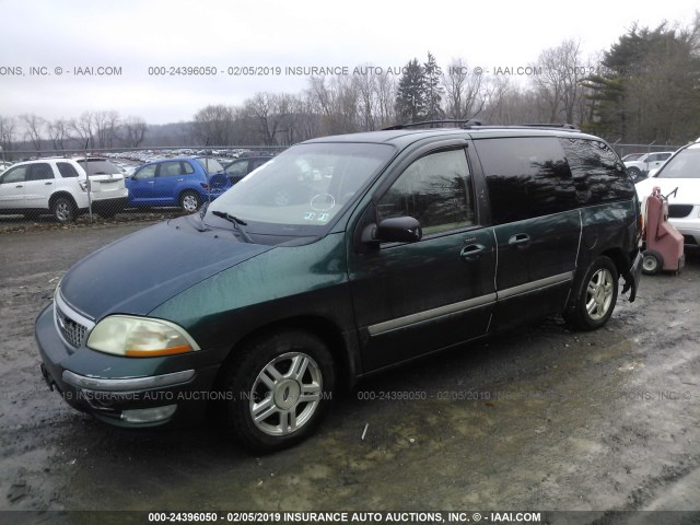 2FMZA52471BB61491 - 2001 FORD WINDSTAR SE GREEN photo 2