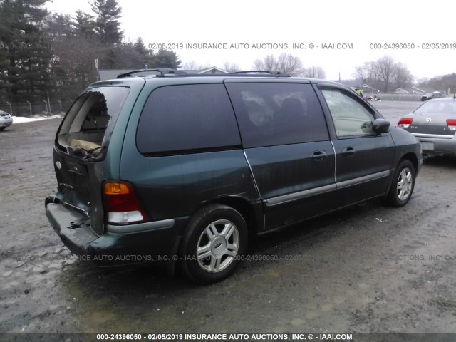 2FMZA52471BB61491 - 2001 FORD WINDSTAR SE GREEN photo 4