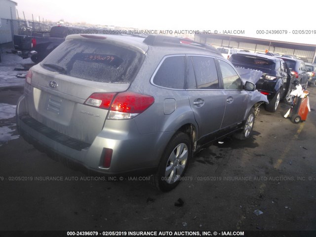 4S4BRCCC5A3333067 - 2010 SUBARU OUTBACK 2.5I PREMIUM 银色 照片 4