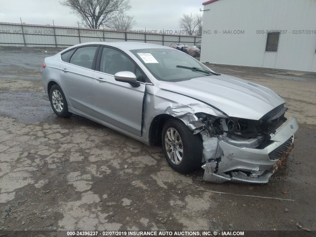 3FA6P0G70JR212641 - 2018 FORD FUSION S SILVER photo 1