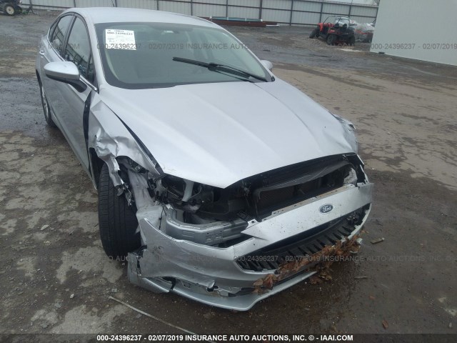 3FA6P0G70JR212641 - 2018 FORD FUSION S SILVER photo 6