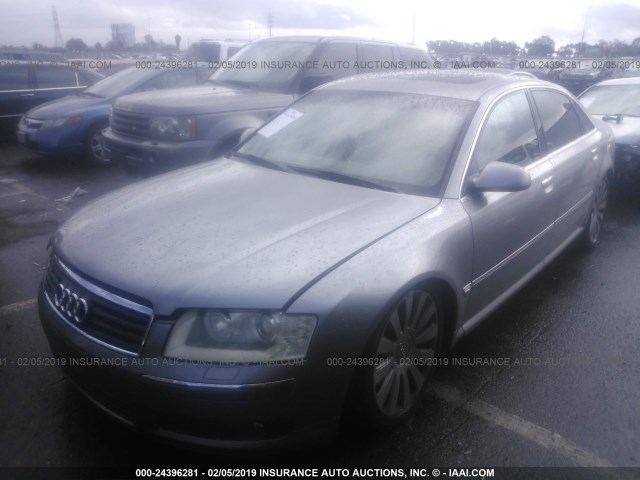 WAUML44E55N010164 - 2005 AUDI A8 L QUATTRO GRAY photo 2