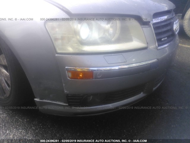 WAUML44E55N010164 - 2005 AUDI A8 L QUATTRO GRAY photo 6