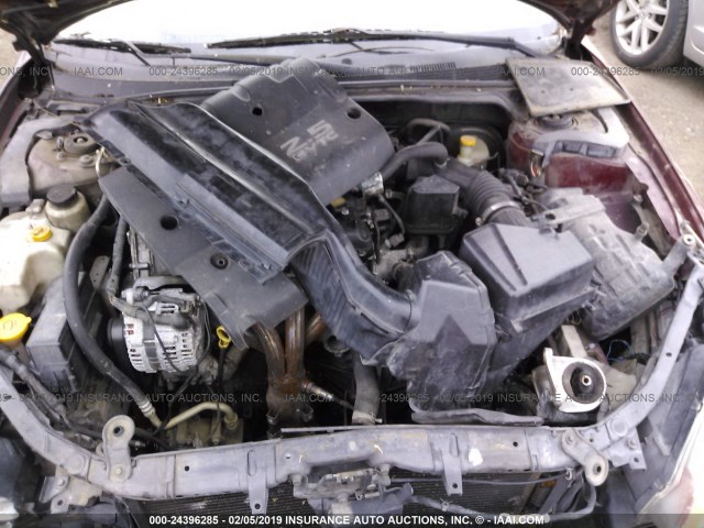 1N4AL11D62C109802 - 2002 NISSAN ALTIMA S/SL BURGUNDY photo 10