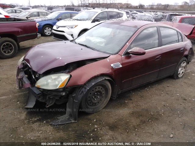 1N4AL11D62C109802 - 2002 NISSAN ALTIMA S/SL BURGUNDY photo 2