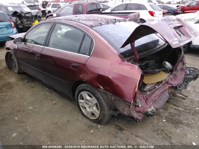 1N4AL11D62C109802 - 2002 NISSAN ALTIMA S/SL BURGUNDY photo 3