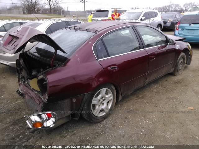 1N4AL11D62C109802 - 2002 NISSAN ALTIMA S/SL BURGUNDY photo 4