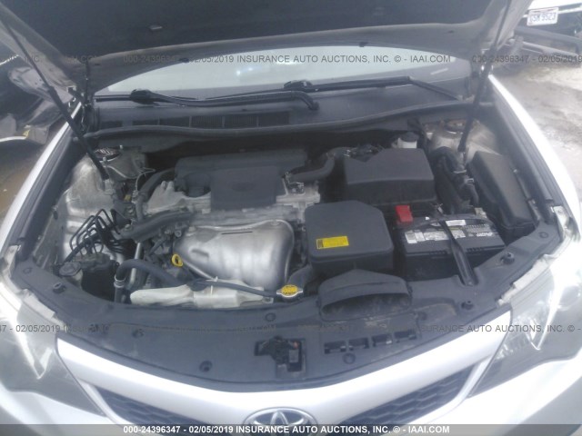 4T1BF1FK0CU094458 - 2012 TOYOTA CAMRY SE/LE/XLE 银色 照片 10