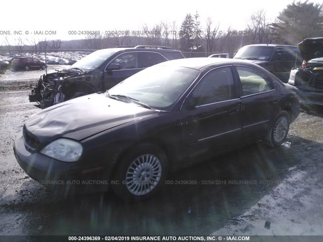 1MEFM50UXYA628361 - 2000 MERCURY SABLE GS BURGUNDY photo 2