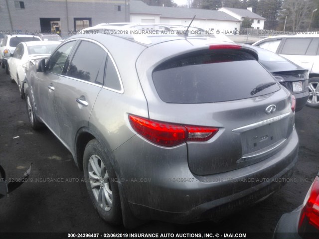 JN8AS1MW3BM734649 - 2011 INFINITI FX35 GRAY photo 3