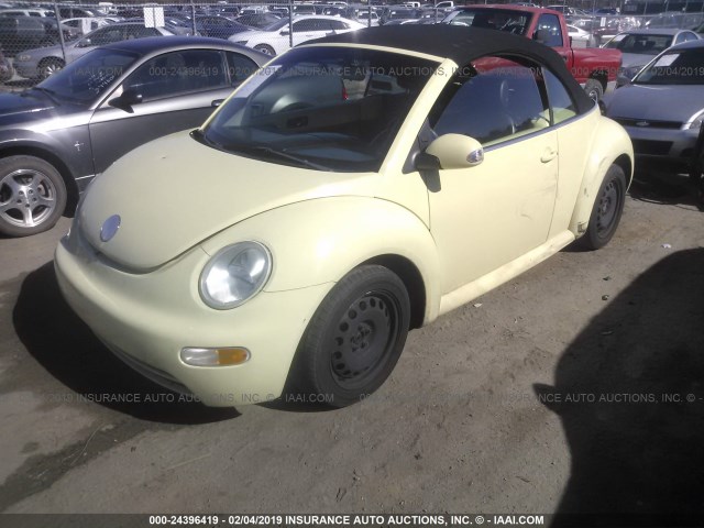 3VWBM31YX5M310290 - 2005 VOLKSWAGEN NEW BEETLE GL YELLOW photo 2