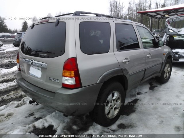 4F2YU09171KM00808 - 2001 MAZDA TRIBUTE LX/ES GOLD photo 4