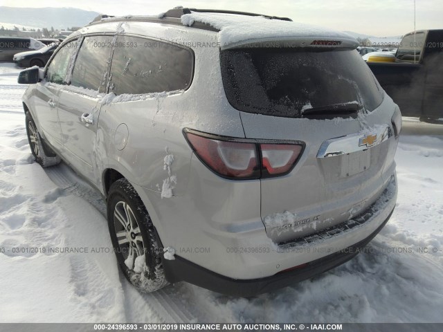 1GNKVGKD6HJ218346 - 2017 CHEVROLET TRAVERSE LT SILVER photo 3