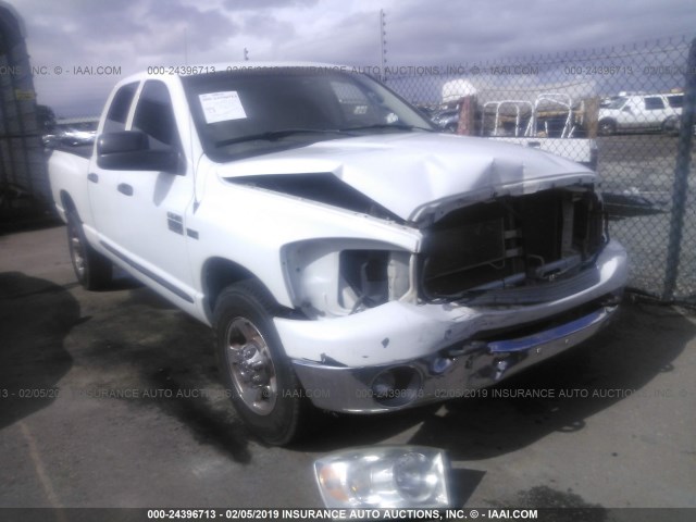 3D7KR28D87G785297 - 2007 DODGE RAM 2500 ST/SLT WHITE photo 1