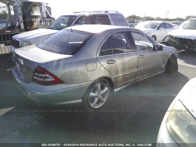 WDBRF52H16A870718 - 2006 MERCEDES-BENZ C GENERATION 2006 230 SILVER photo 4